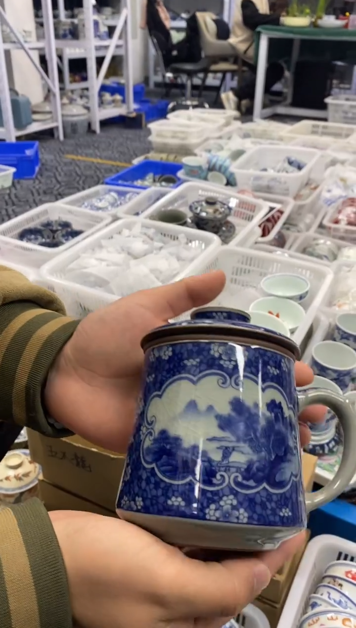 杯景德陶瓷茶具办公杯