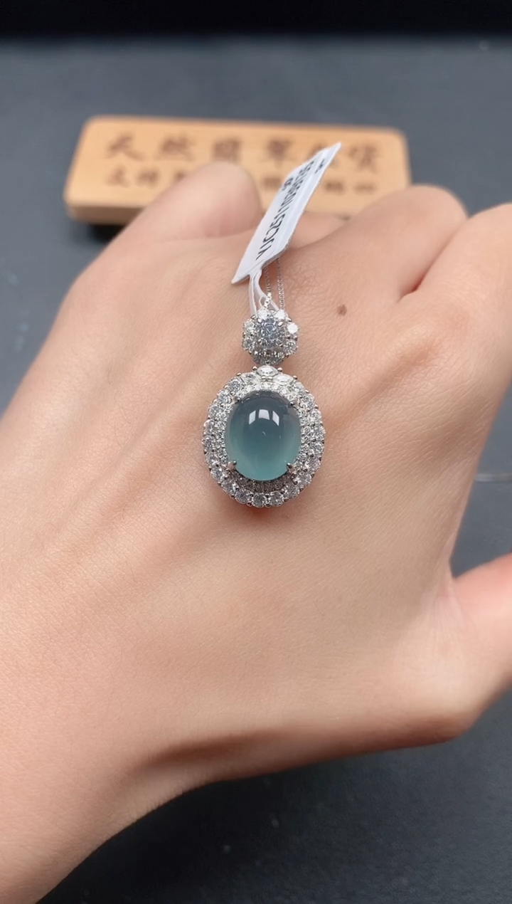 银S925镶嵌戒指翡翠111