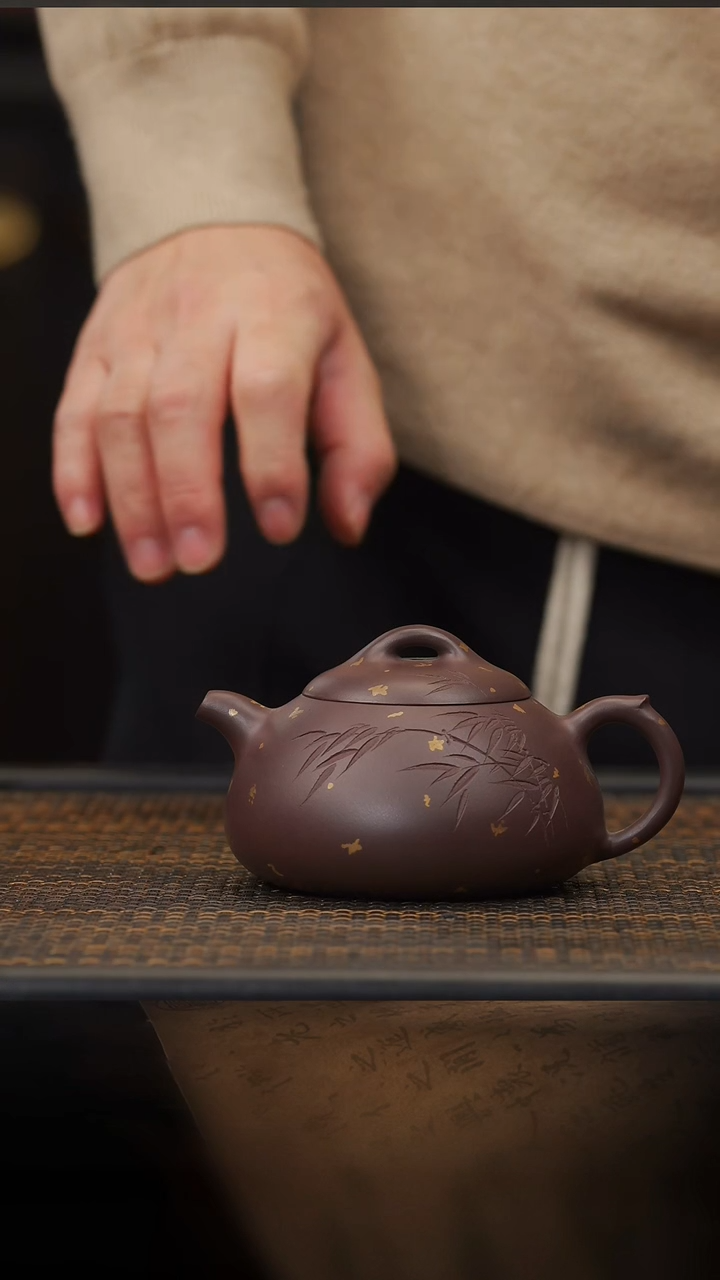 【闪购商品】紫砂茶壶39空山造器ZX  洒金/带刻