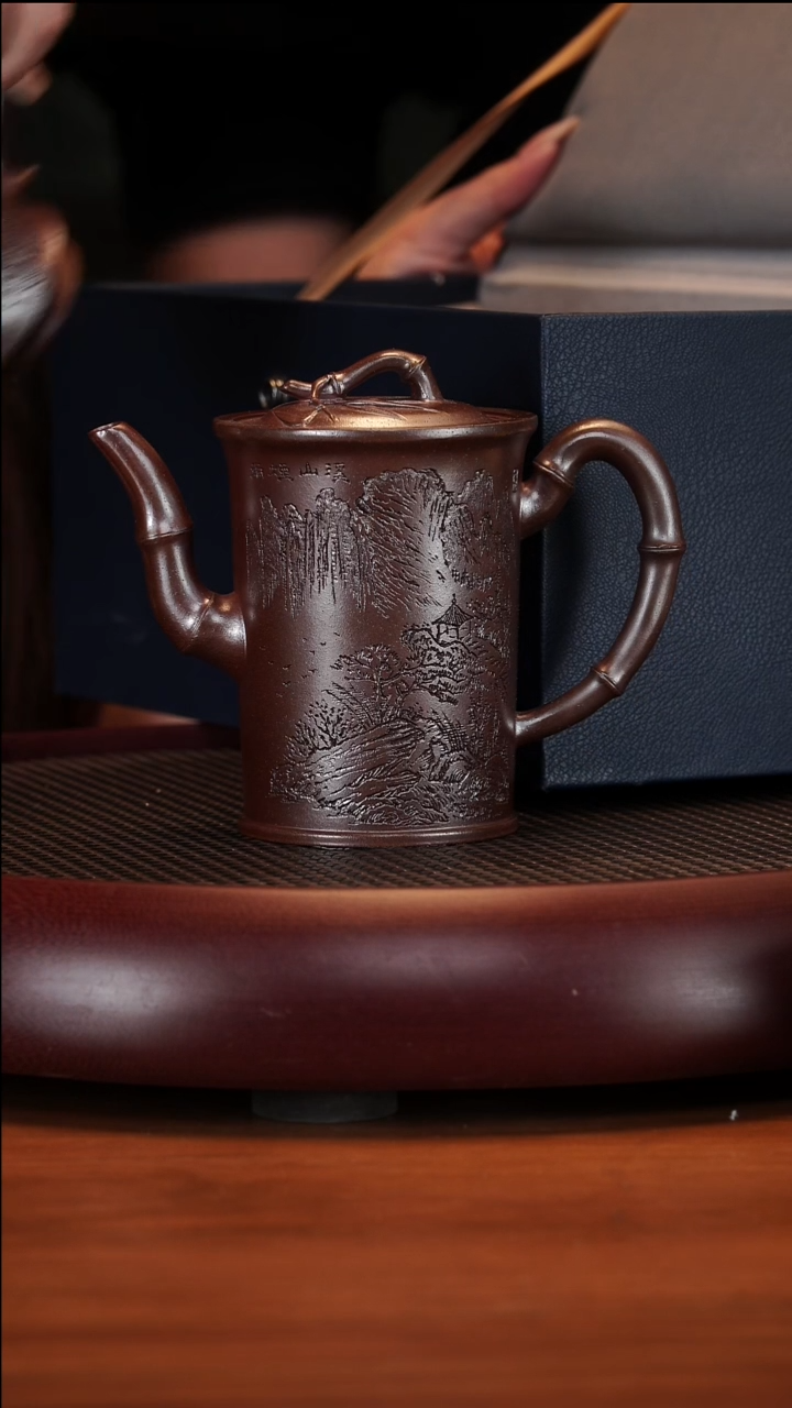 【闪购商品】紫砂茶壶1-33 PCF溪山高竹节套组