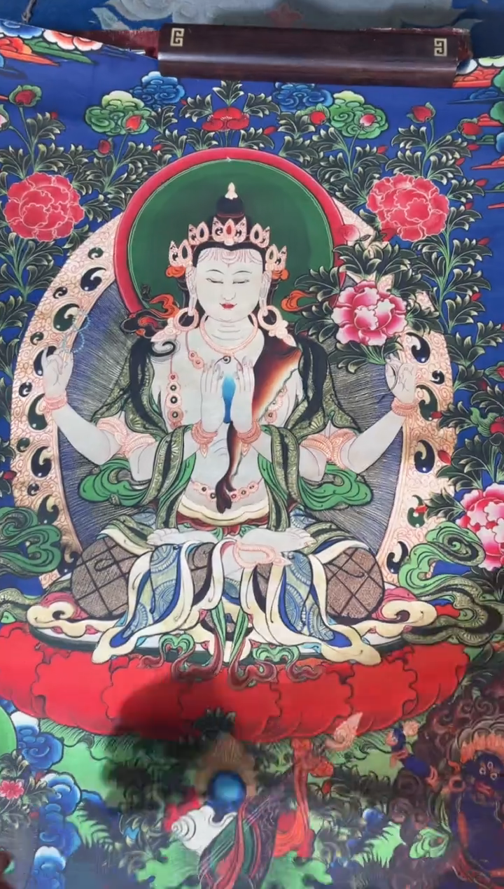 卷轴画龙妹的唐卡tk16