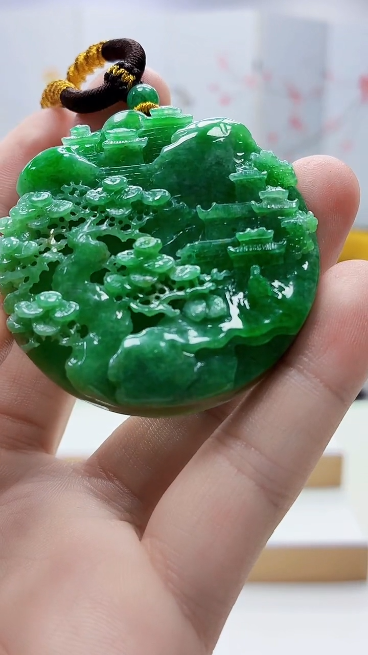 未镶嵌定制翡翠4688bb-毛货挂件68