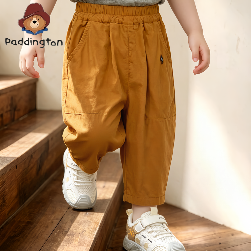 PADDINGTON/帕丁顿熊男女童新款舒适九分裤百搭宽松休闲裤26619