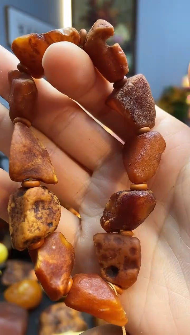 手链琥珀未镶嵌手串