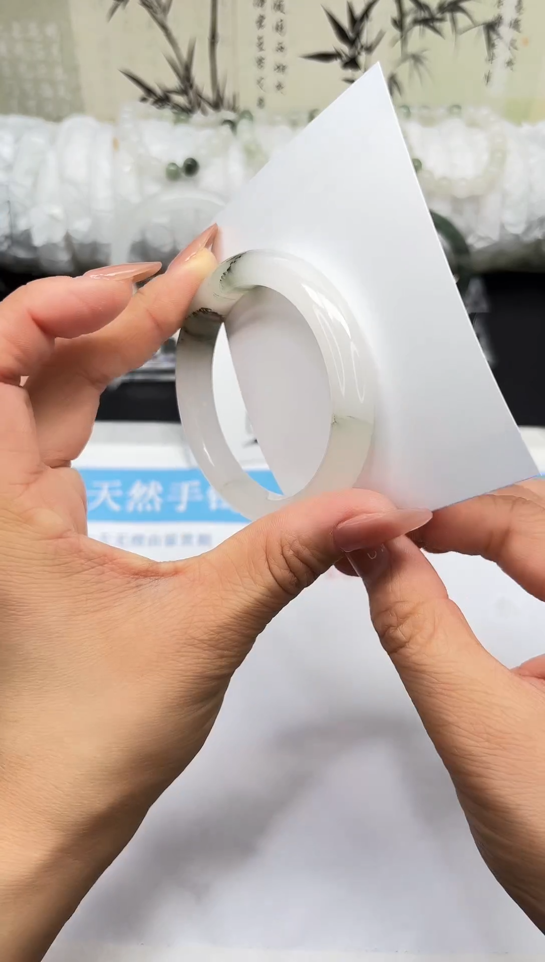 未镶嵌手镯石英质玉A21-52/53/54