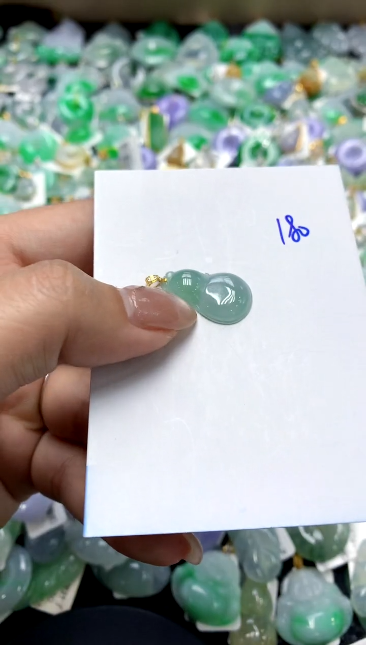 【闪购商品】翡翠颈饰18K金镶嵌1111111111111111