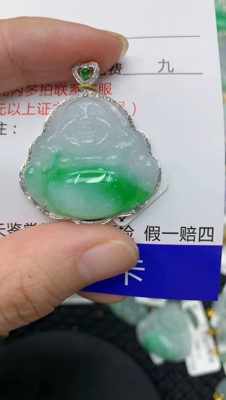 【闪购商品】翡翠颈饰18K金镶嵌111111111