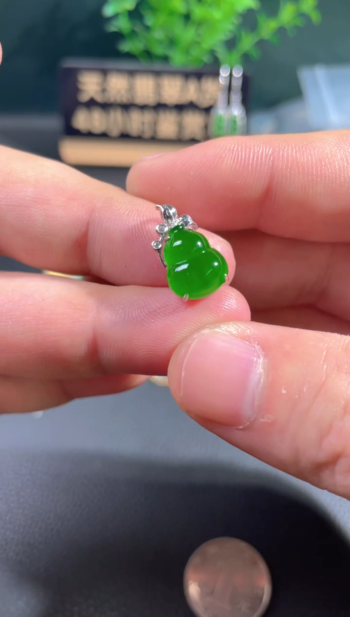 【闪购商品】翡翠颈饰18K金镶嵌翡翠