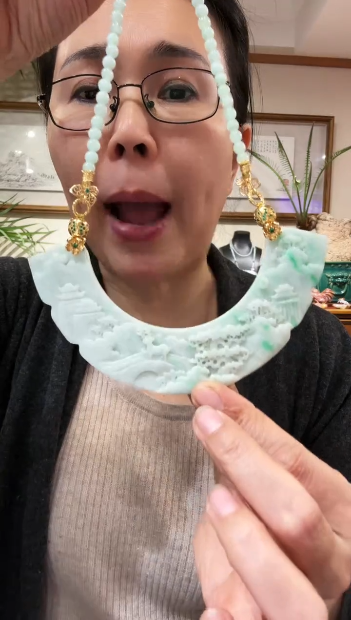 【闪购商品】翡翠颈饰未镶嵌国风