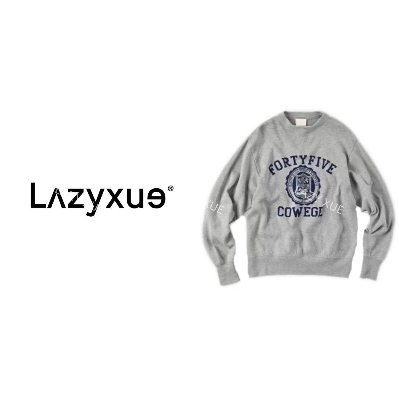 LAZYXUE薛懒懒/"45"新款学院运动风显瘦减龄针织上衣 2136