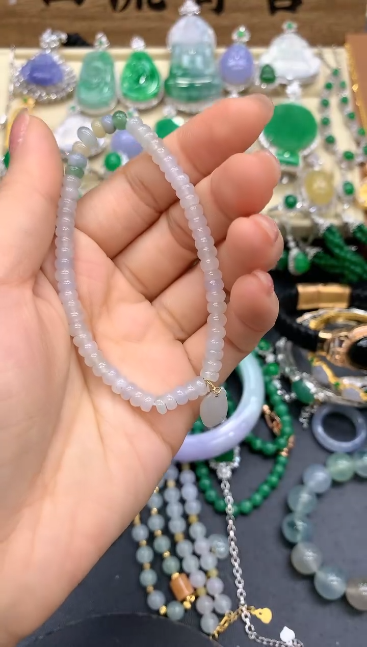 【闪购商品】翡翠手链未镶嵌41-中国好珍宝