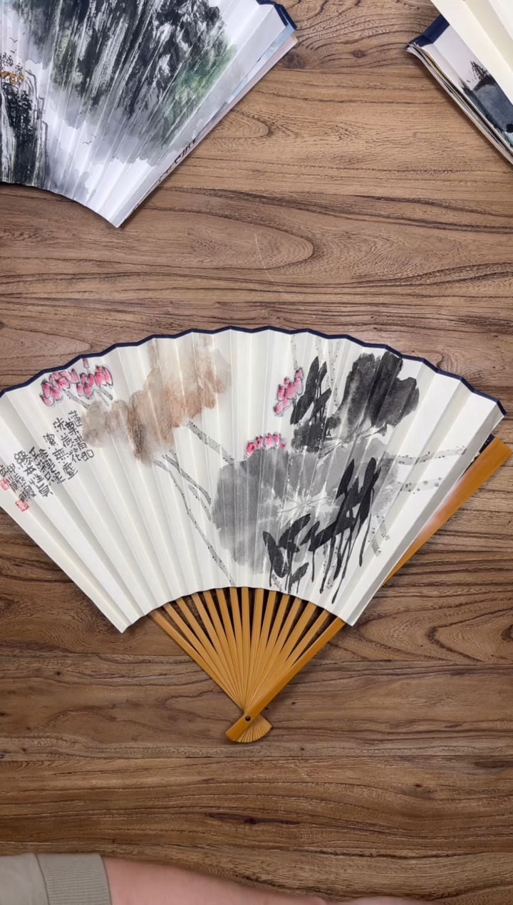 【闪购商品】扇子16方泽黎长物宣纸扇面