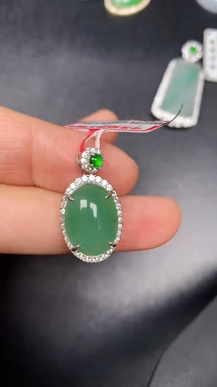 银S925镶嵌戒指翡翠1270