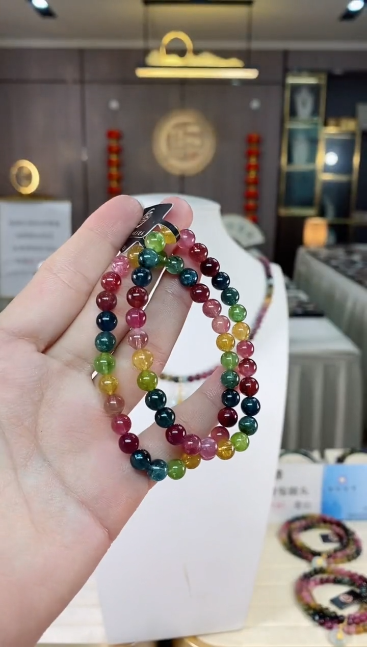 【闪购商品】碧玺单圈手串6mm+未镶嵌（多样性发一条）xion