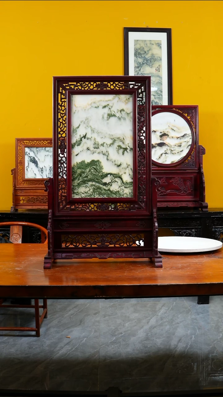 石材共**构云石摆件家居摆件