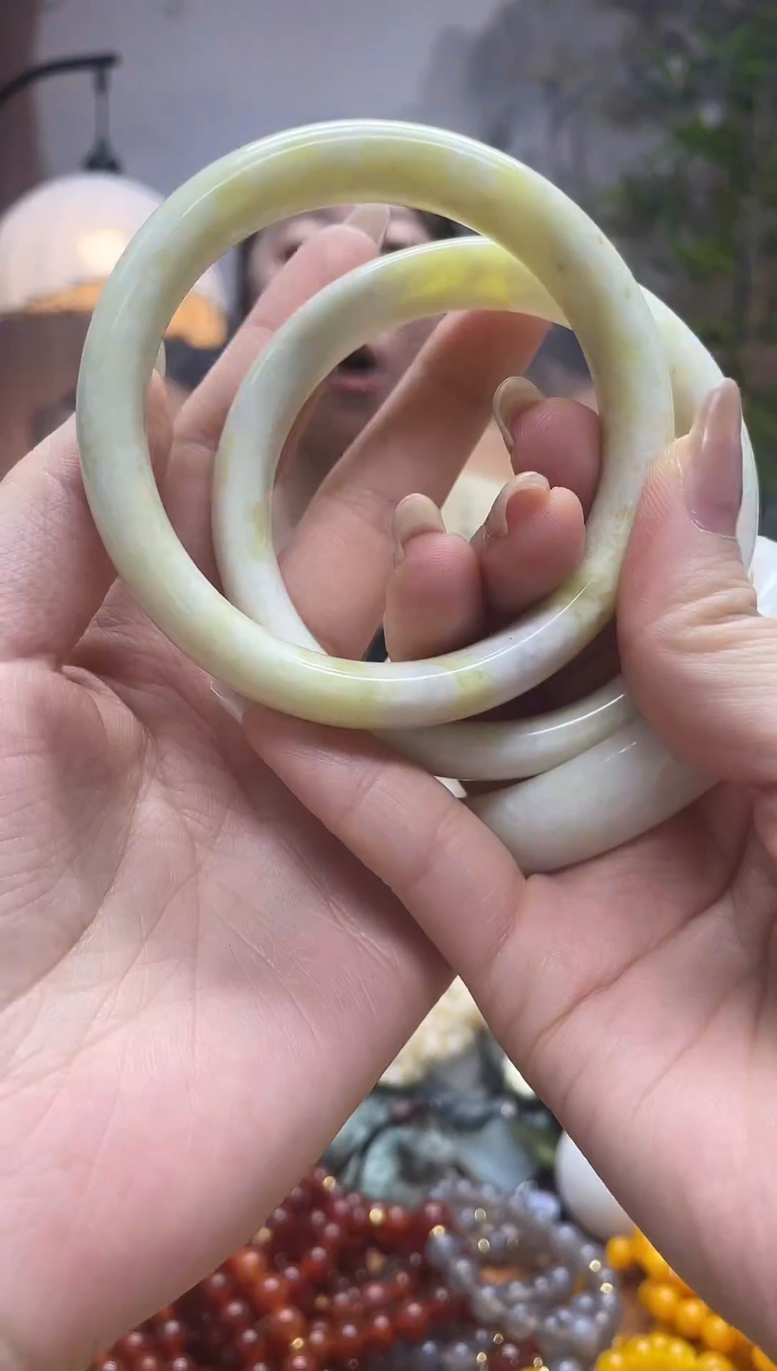 未镶嵌岫玉吊坠蓝**?·