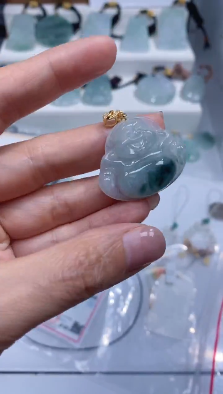 颈饰银S925镶嵌翡翠吊坠