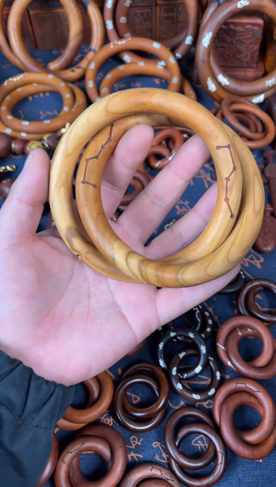 木桃木70刻六七星乾坤圈