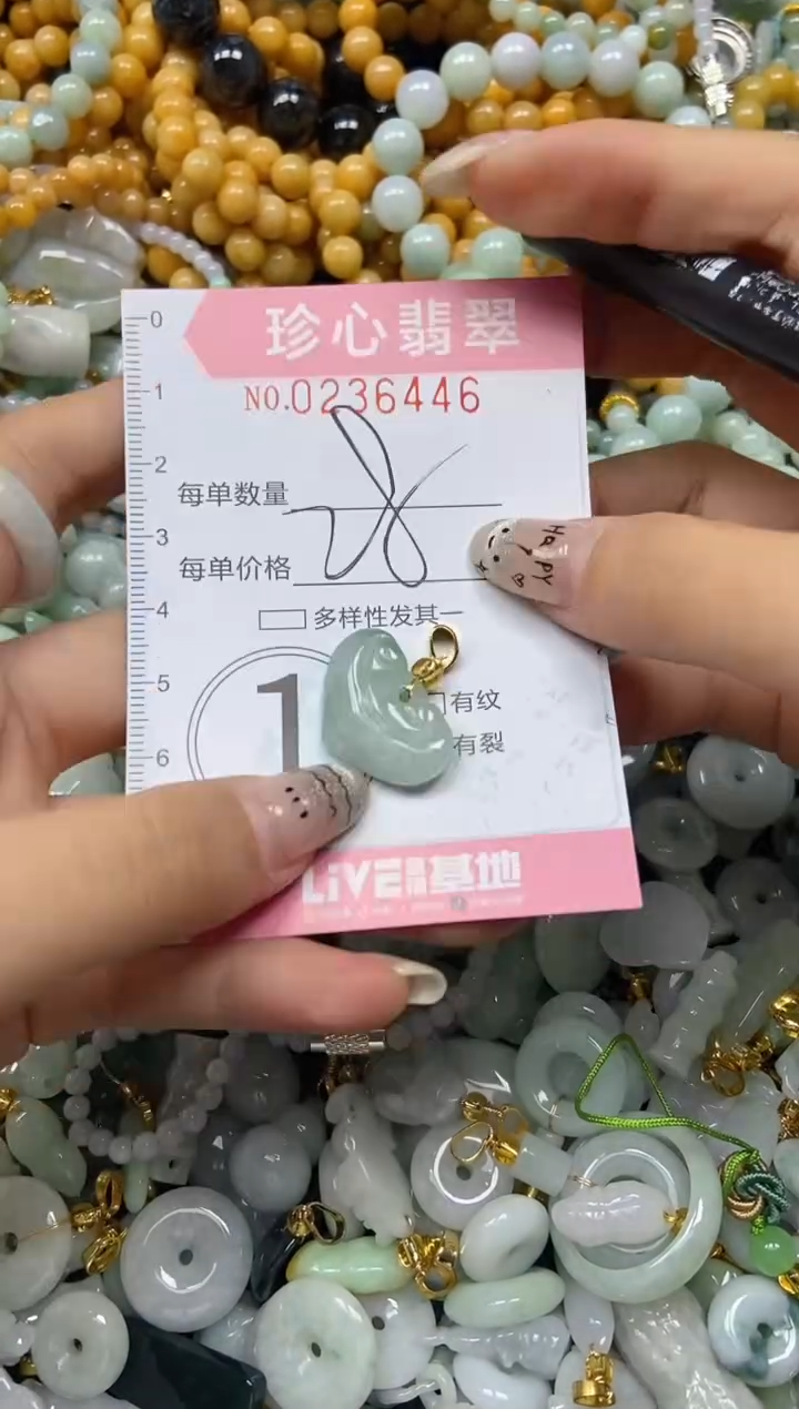 翡翠未镶嵌颈饰闪购0236443