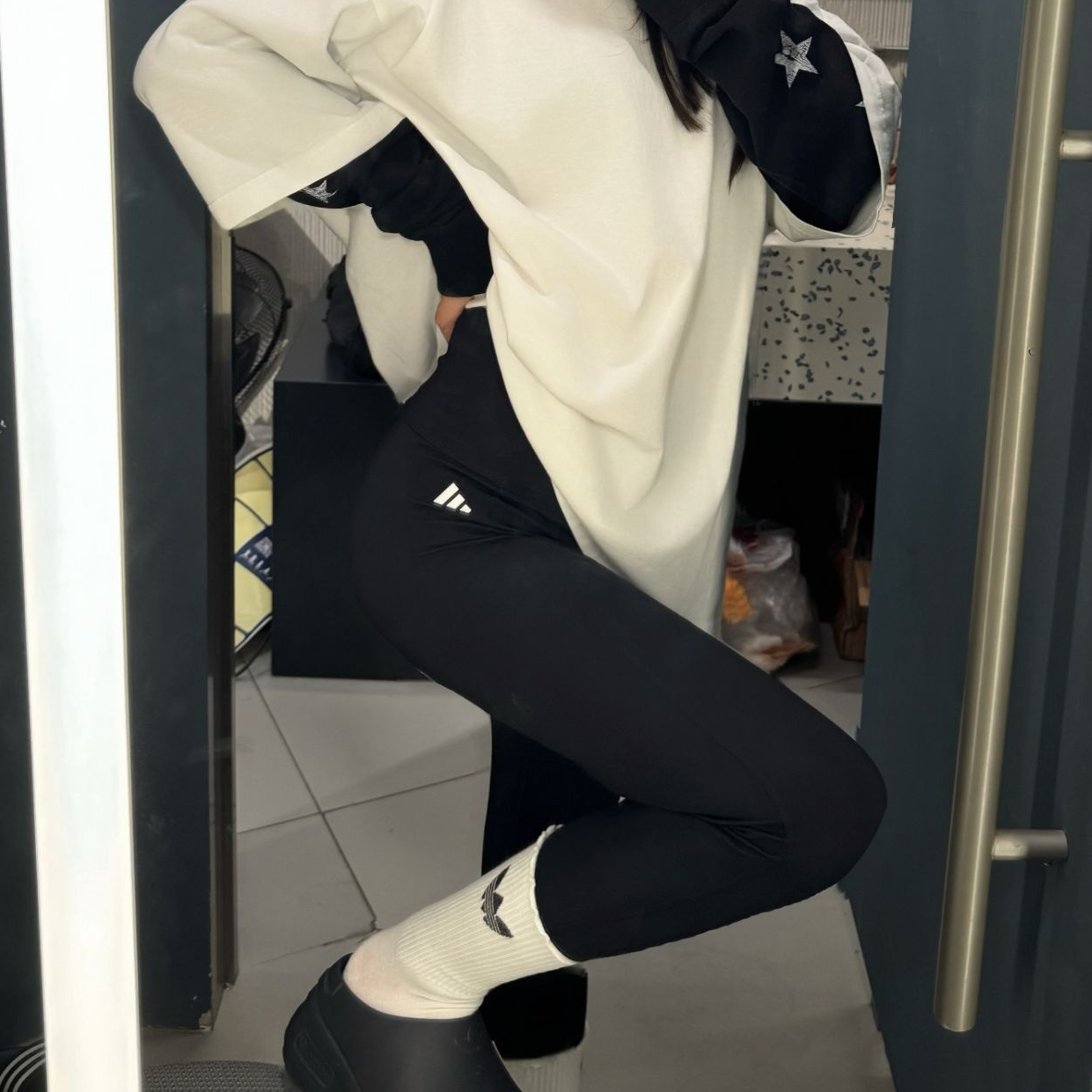 adidas阿迪达斯女子新款速干运动训练紧身裤瑜伽健身 KA8589 X