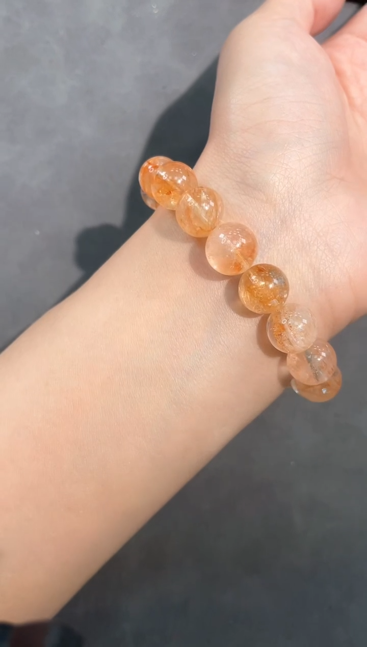 【闪购商品】水晶手链未镶嵌10号锦鲤胶花单圈10mm
