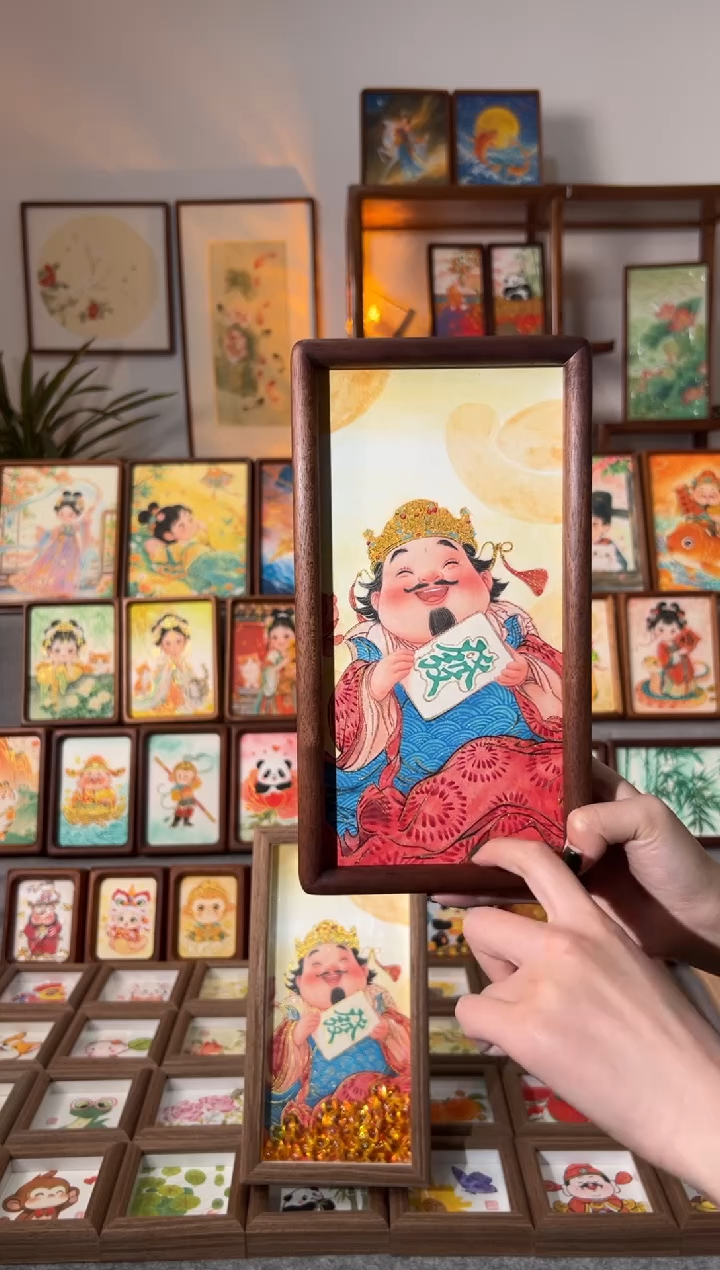 【闪购商品】国画一律发 手绘国画28胡桃