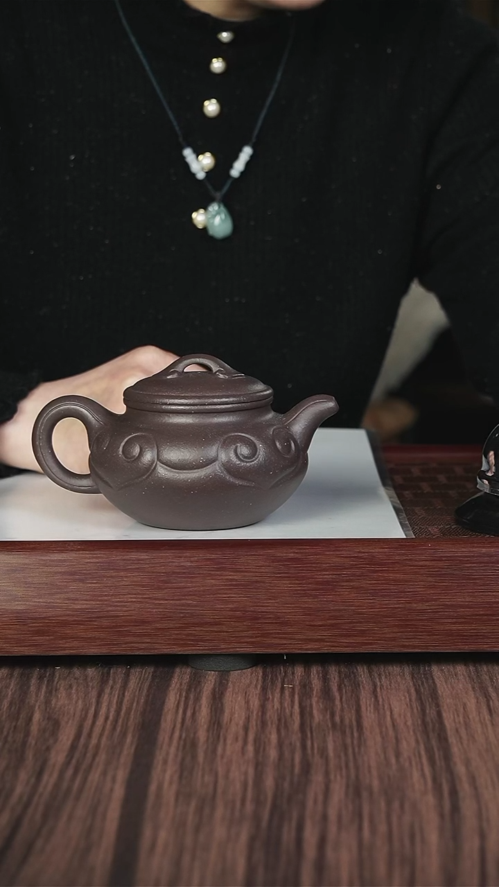 【闪购商品】紫砂茶壶xll  天青  如意仿古