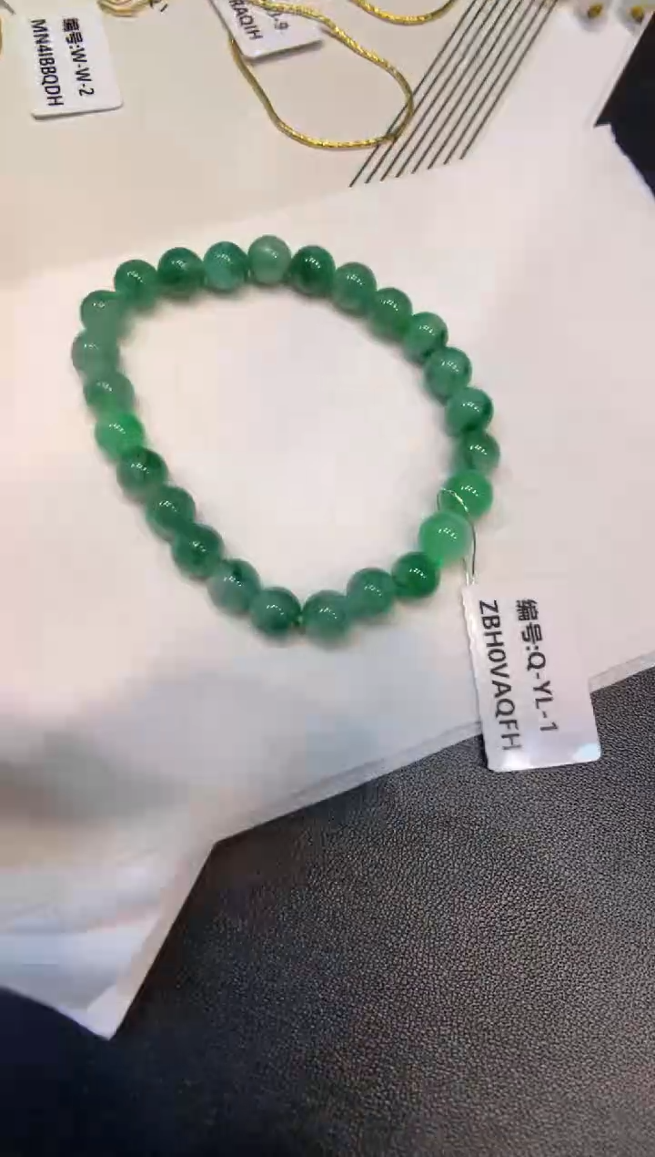 未镶嵌手串翡翠手串