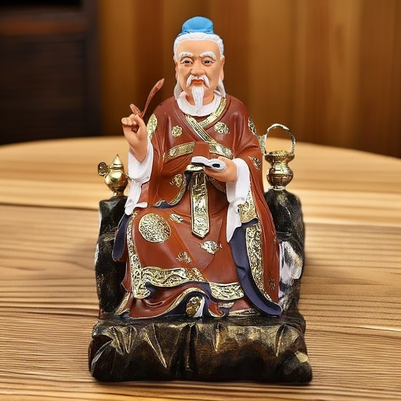16寸药王菩萨神像孙思邈神像家用供奉摆件