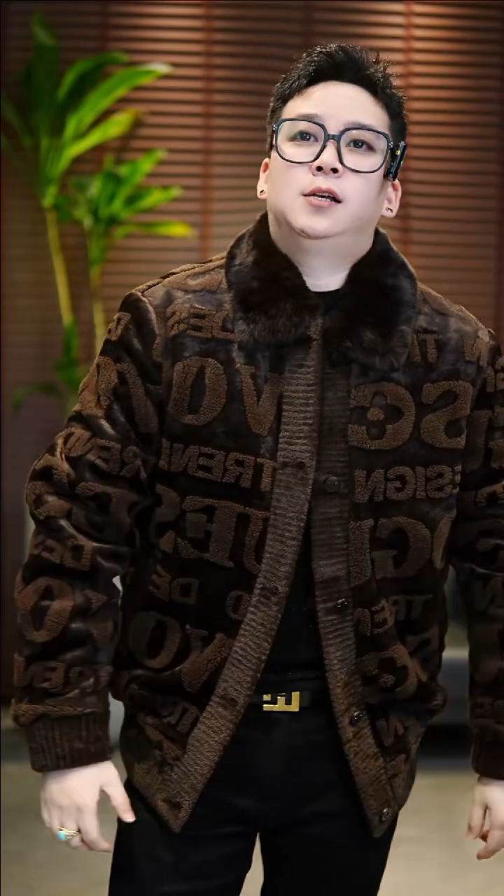 54码（160-175斤）兔毛领鹅绒夹克