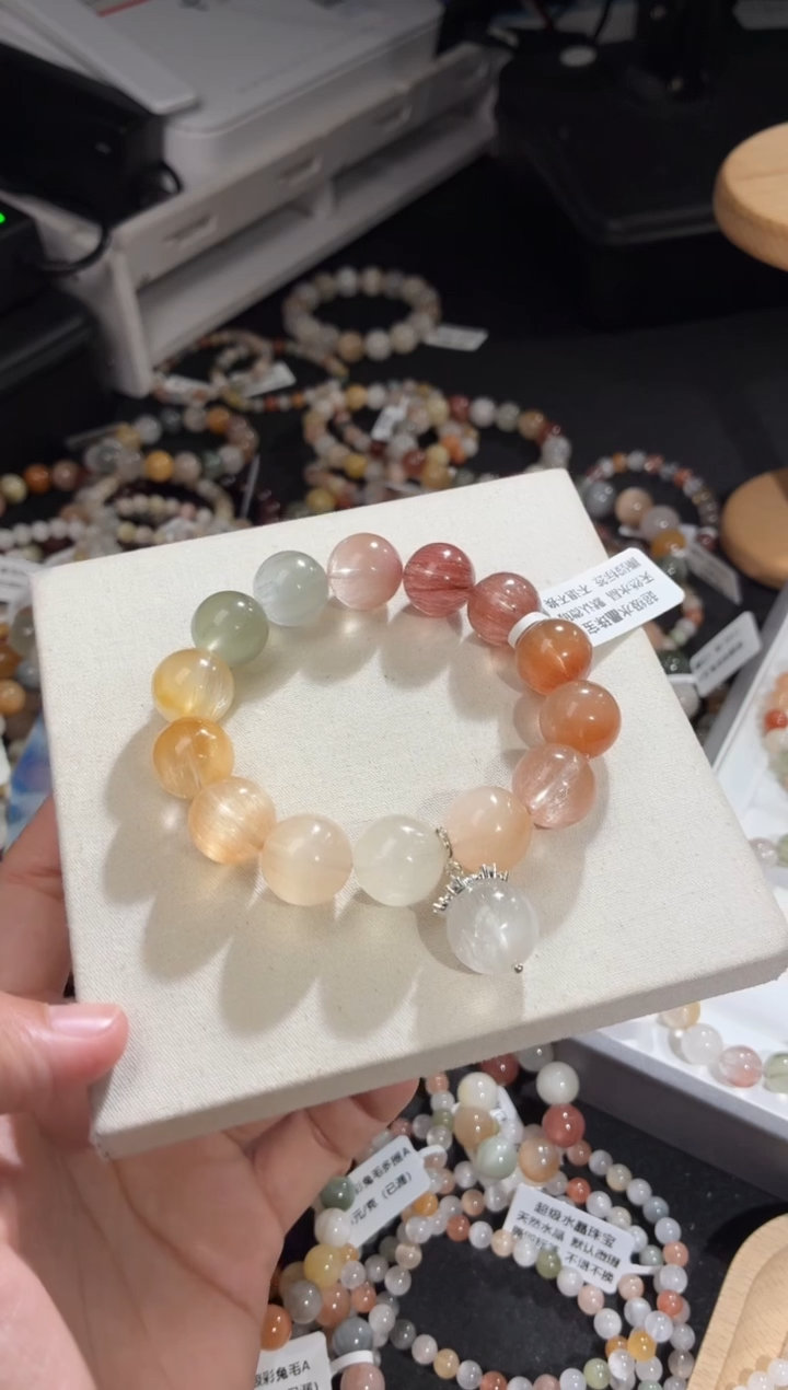 未镶嵌手链水晶68号多样性发一E14+