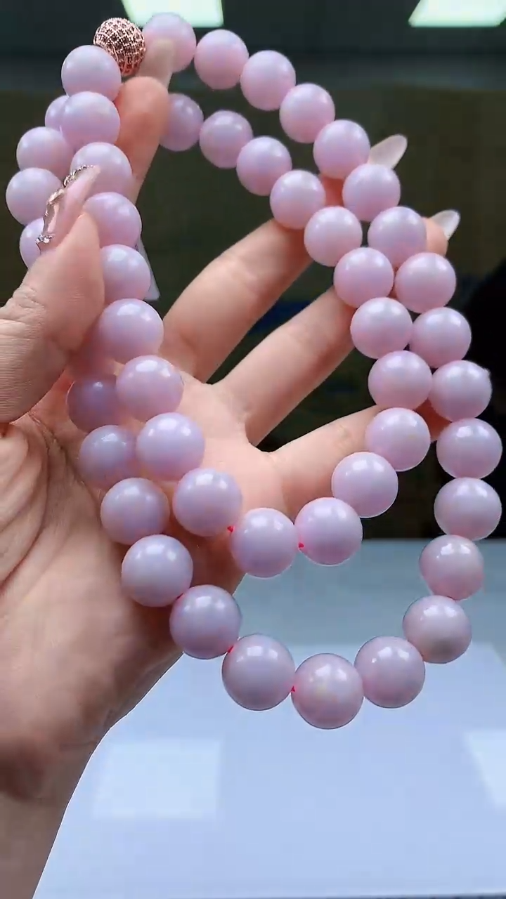 【闪购商品】定制翡翠未镶嵌4812ty-毛货珠链61