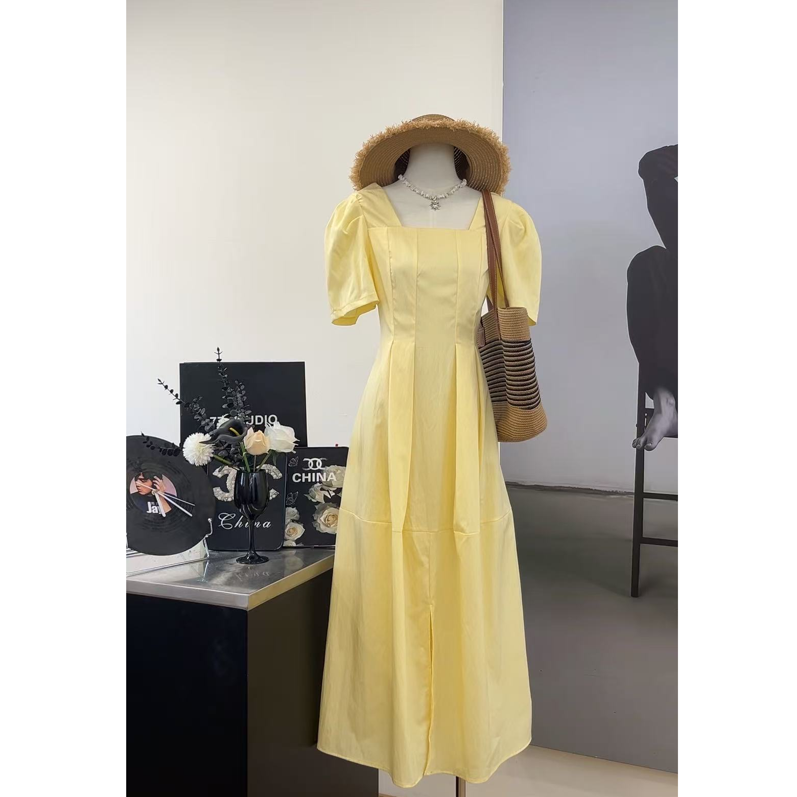 【气球裙】空气感气质温柔连衣裙-25080