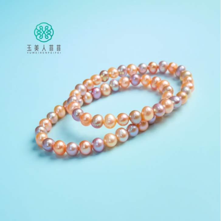 石惑珠宝~珍珠单圈手串约6mm+-多样性发一
