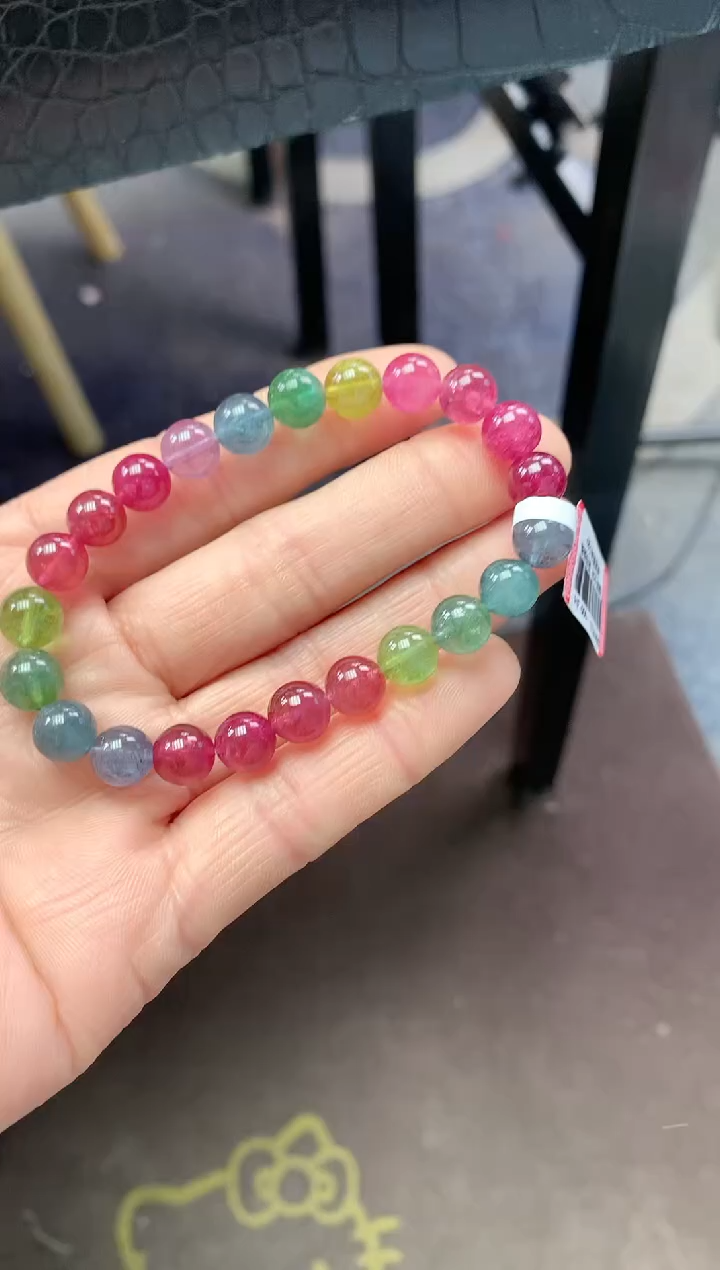 【闪购商品】碧玺手串未镶嵌多样性发一条