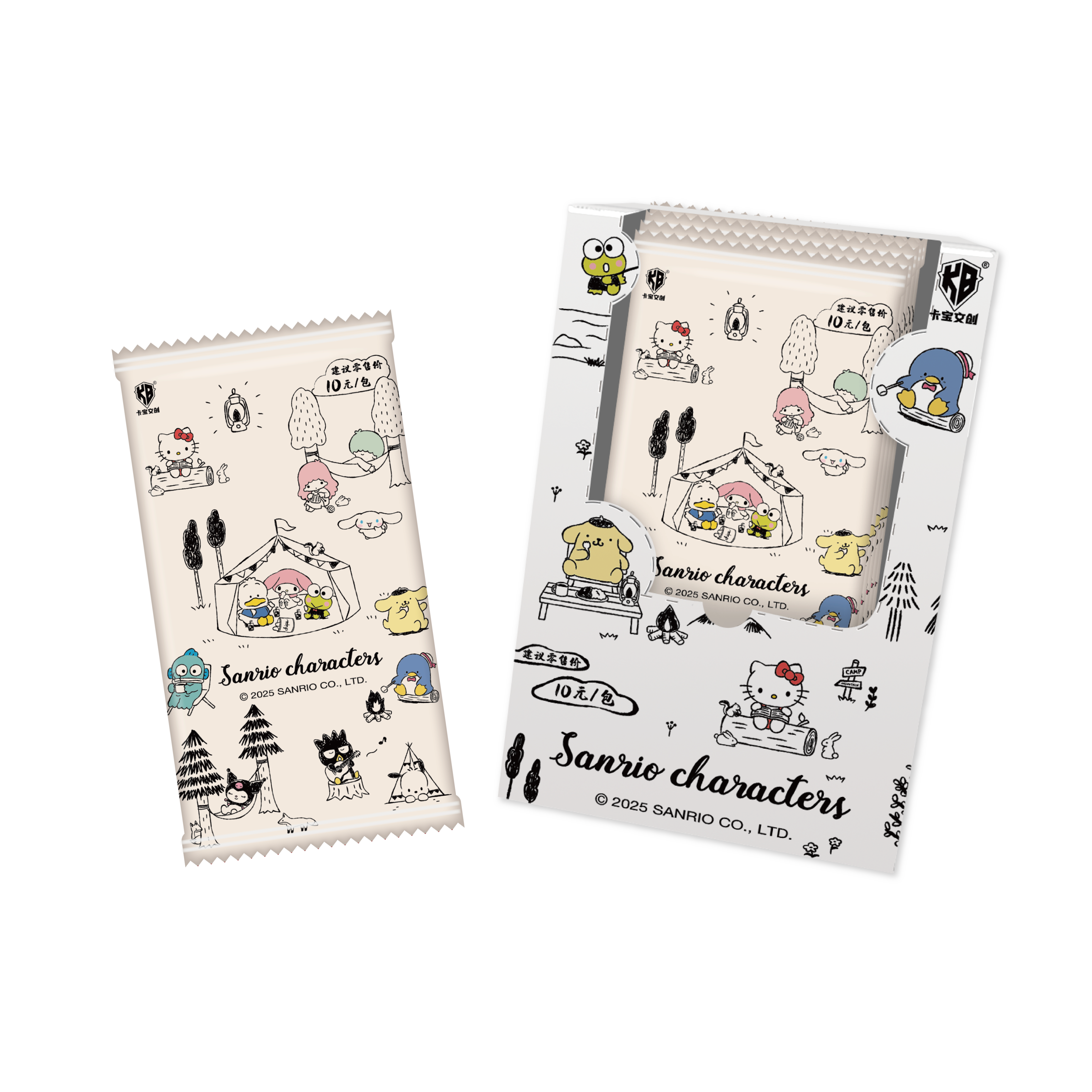 【直邮】三丽鸥家族珍藏卡-第二弹-10元包收藏卡盲盒默认代拆