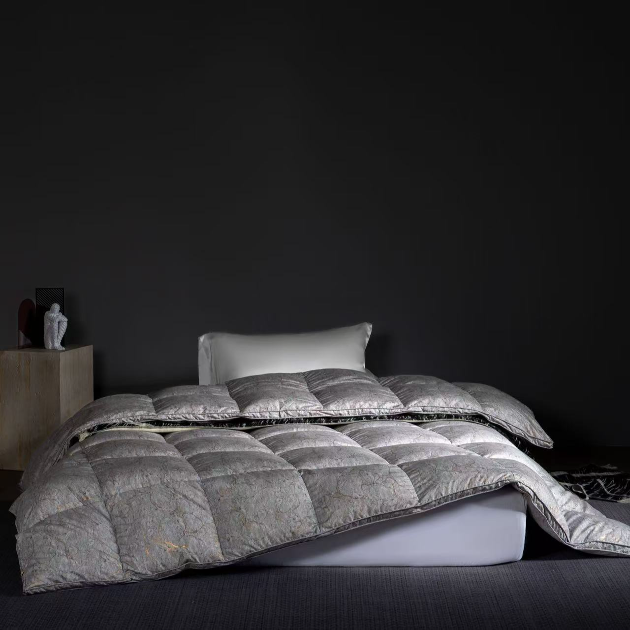 【工厂店】保暖95%及以上蓬松面料1500克加厚羽绒被酒店立体冬被