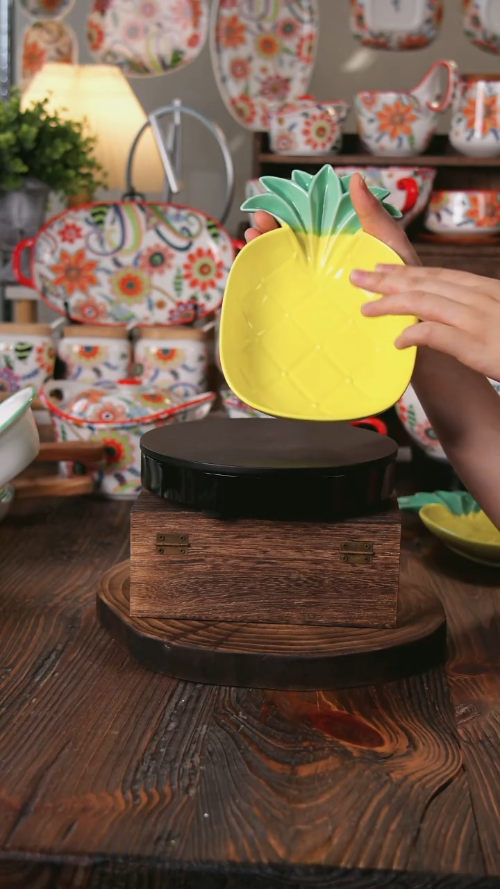 碗菠萝大号9寸烤碗烤盘微波炉烤箱