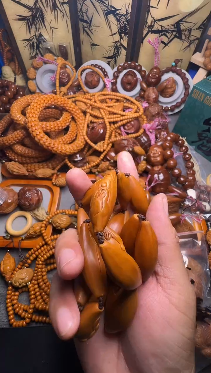 手串橄榄核十八罗汉无相佛脖挂