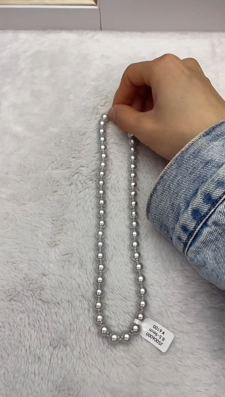 【闪购商品】海水珍珠颈饰未镶嵌AK真多麻8.5-9mm（多样性发一）