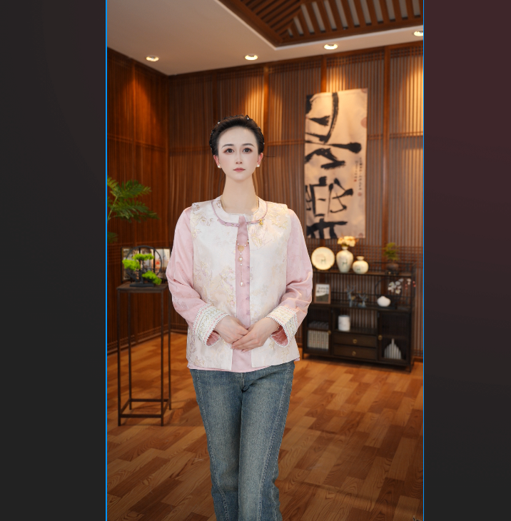 国风新中式女装气质上衣马甲RS25003