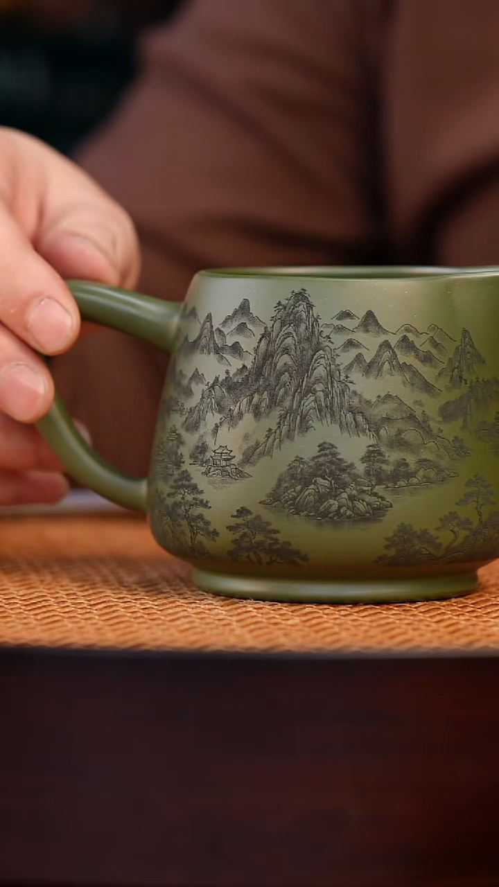 茶杯紫砂宜兴全手工紫砂杯*