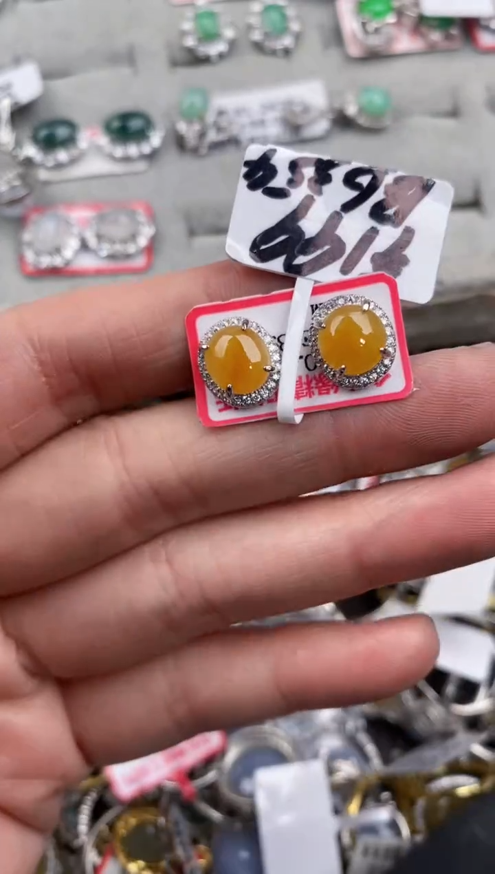 银S925镶嵌戒指翡翠13   2去