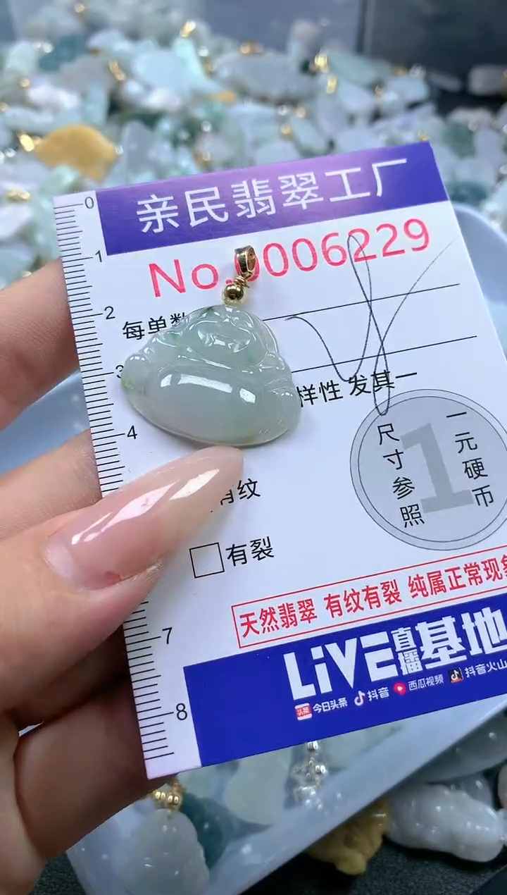 【闪购商品】翡翠吊坠(不含链)未镶嵌6229