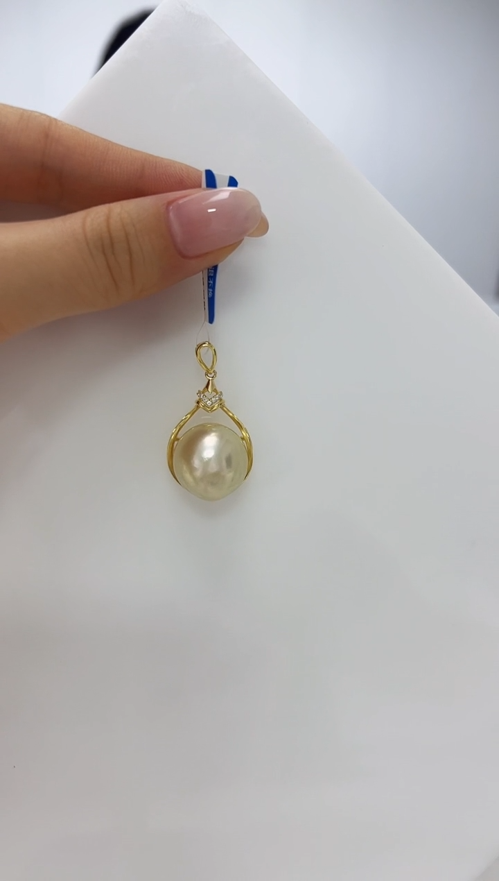 【闪购商品】海水珍珠DA银S925镶嵌吊坠 V3346