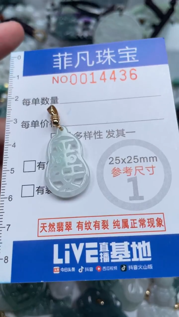 颈饰未镶嵌翡翠14436