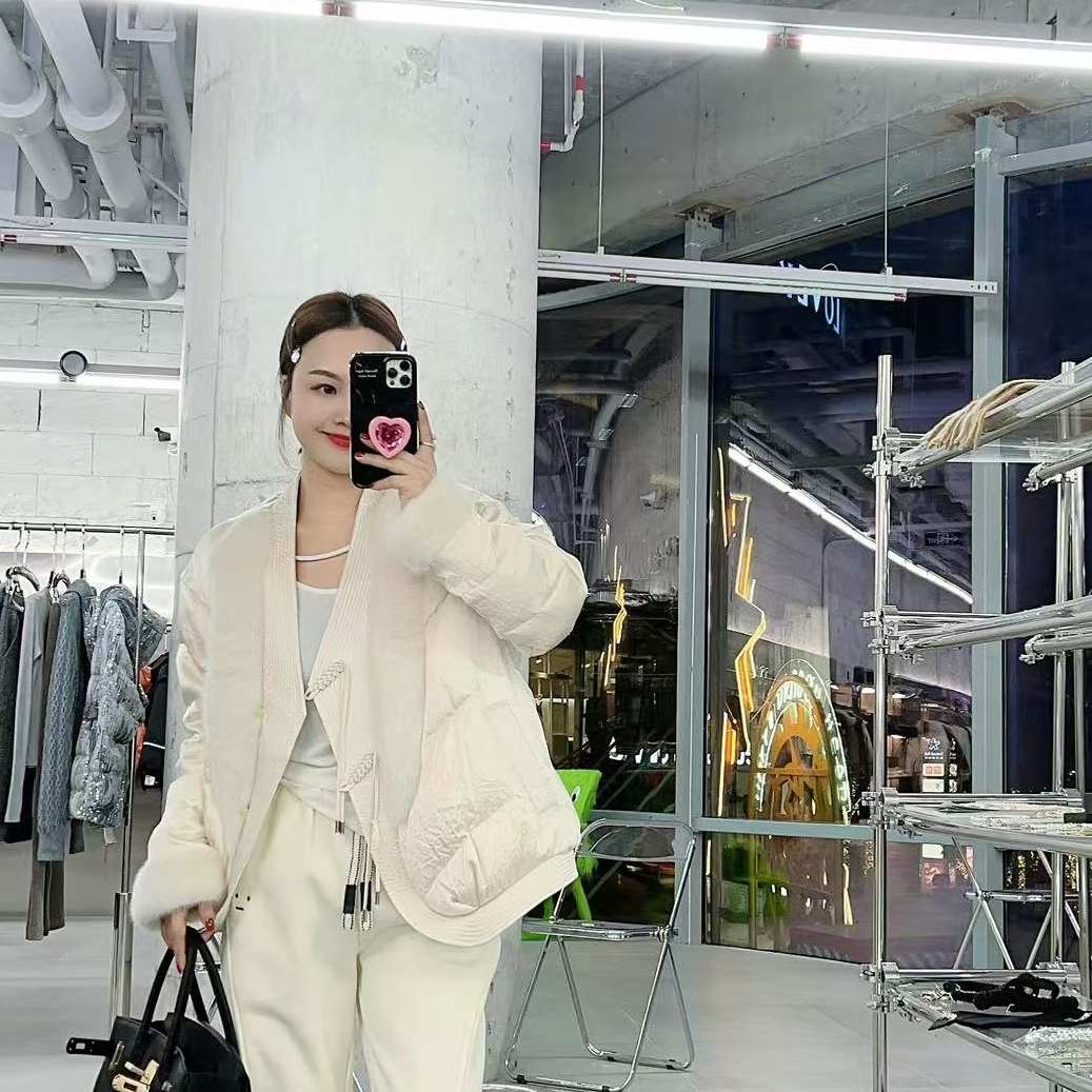 zhaoxiaopao/赵小泡水貂鹅绒外套