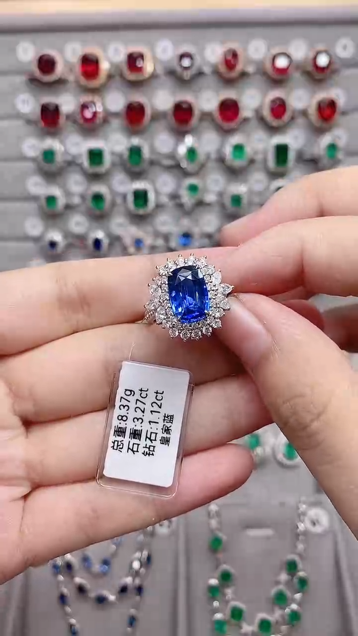 【闪购商品】蓝宝石18K金戒指18K金镶嵌·