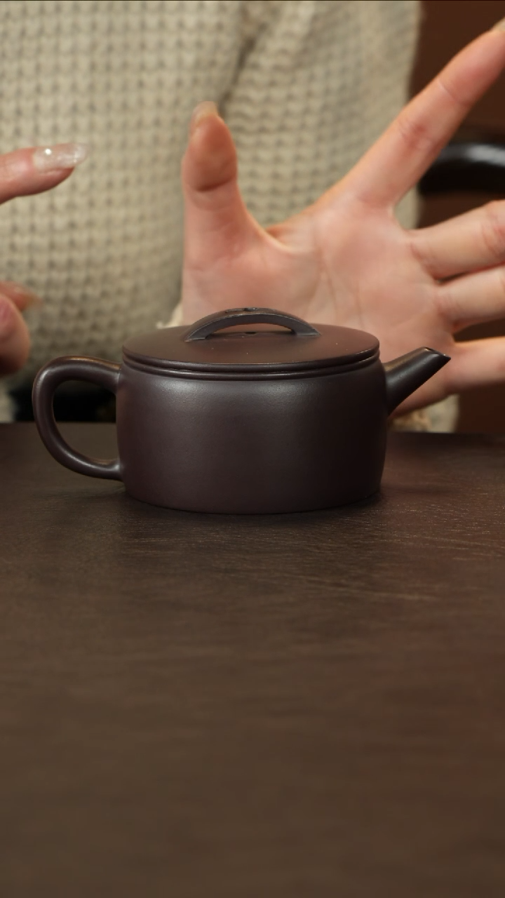 【闪购商品】紫砂茶壶直播福利范敬荣老紫泥汉瓦140cc