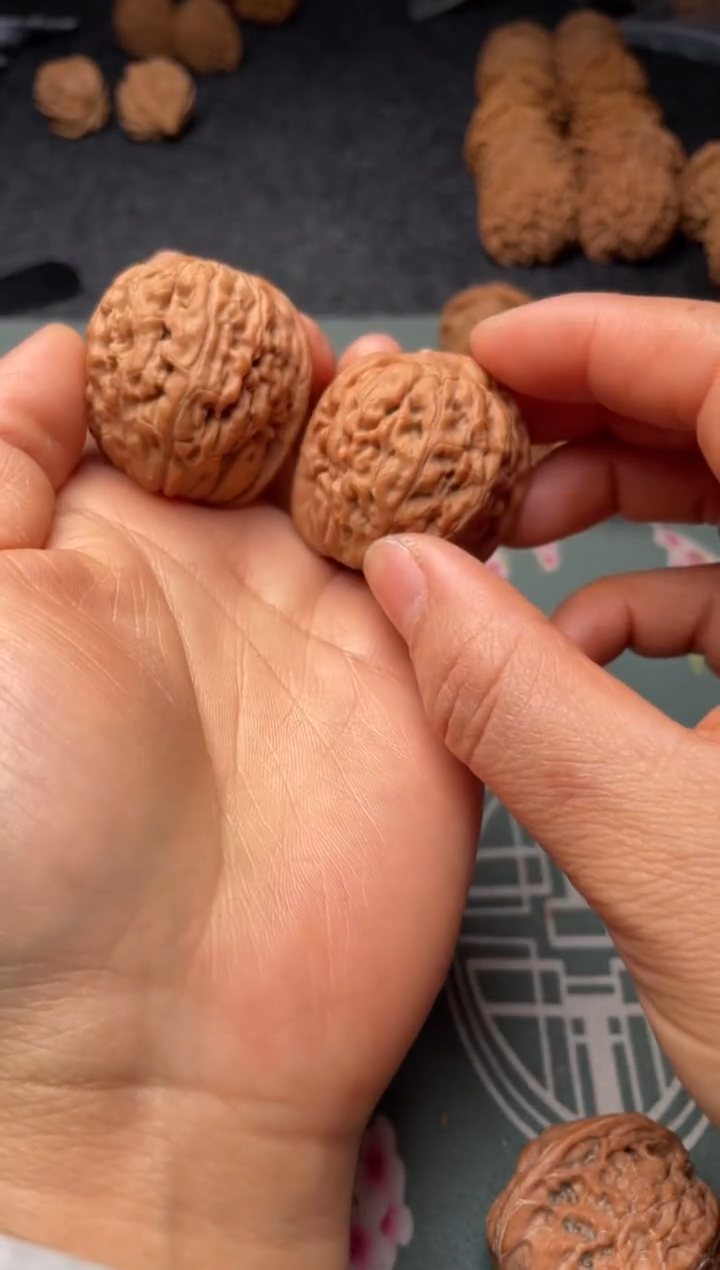 把件文玩核桃w205  莲花 35尺